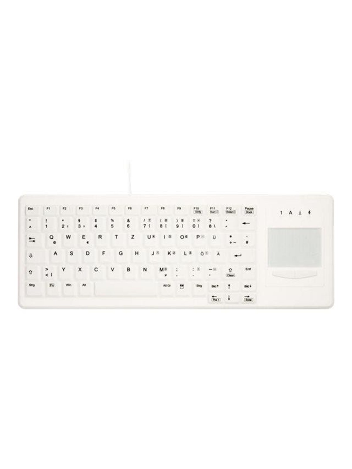 Cherry Contour Active Key AK-C4400 - keyboard - US - white Input Device - Tastatur - Englisch (US) - Weiss