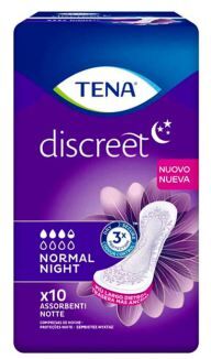 Tena Normal Discreet Night Pads 10 units