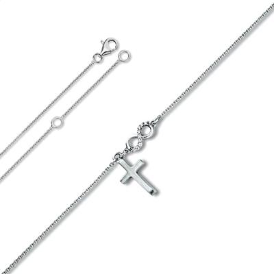 Silberkette ONE ELEMENT "Zirkonia Halskette aus 925 Silber 45 cm", silber, Halsketten, Damen, Silber 925 (Sterlingsilber), Silberkette, Persönlicher Akzent – schlicht, modern, aussagekräftig