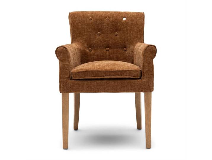Rivièra Maison Eetkamerstoel La Scala Weave - Maroon Brown