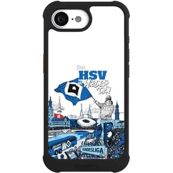 Nivocase Hülle für Apple iPhone 17e Stossfeste Handyhülle NIVOmax Case Schwarz Aufstieg Hamburger SV (Apple iPhone 17e), Smartphone Hülle, Schwarz