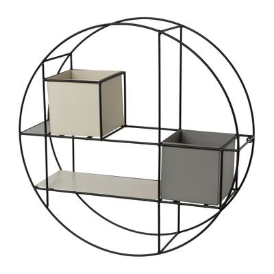 Deko-Wandregal CREATIV HOME "Wandregal", schwarz (grau), B:50cm H:50cm T:14cm, Regale