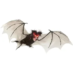 Magni Fledermaus mit LED Augen behaart und blinkend 89cm (1 Stk.)