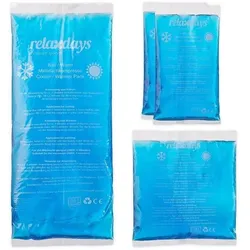 relaxdays 4er-Set Kühlpads blau