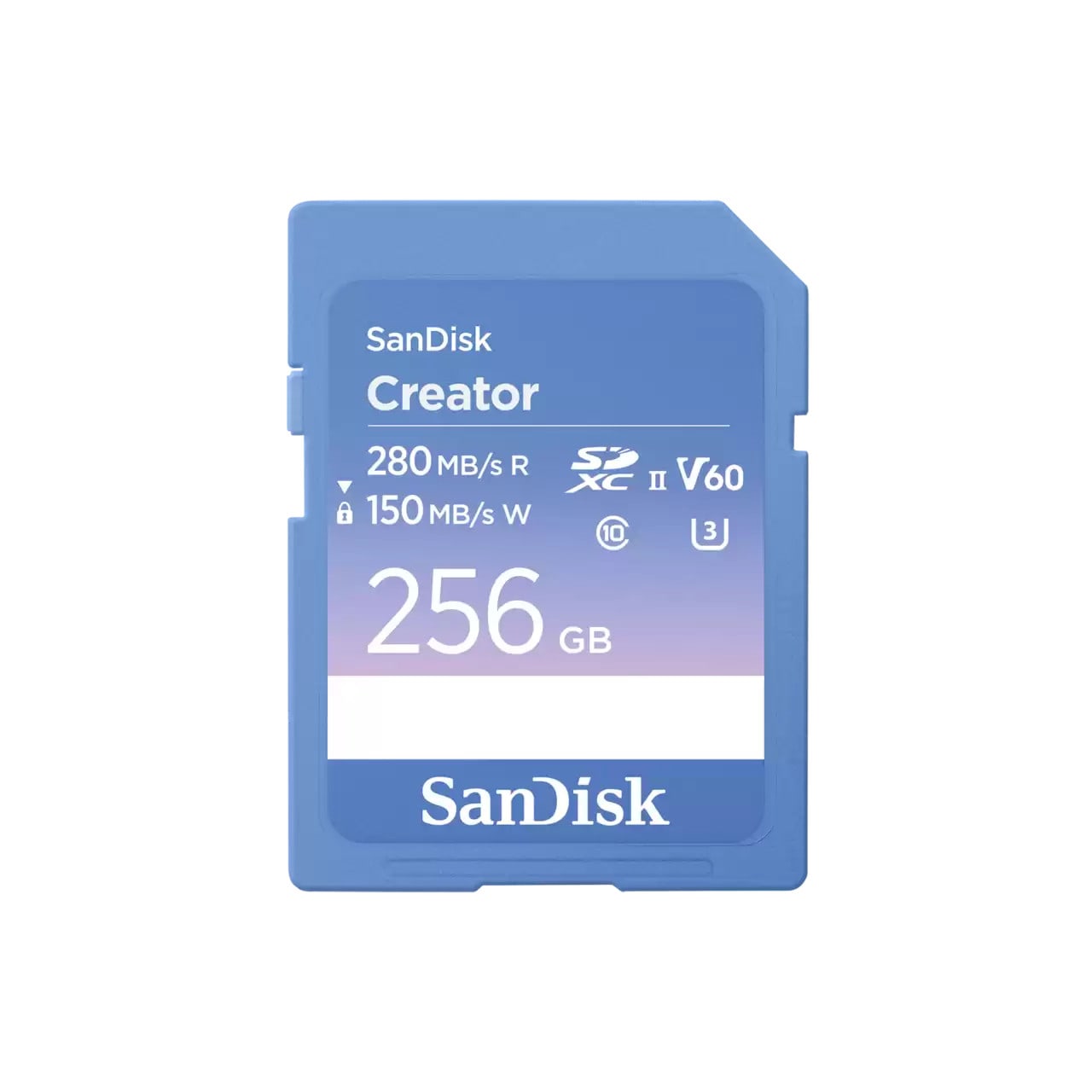 SANDISK Creator 256GB SD-UHS-II-Karte Speicherkarte bis zu 280 MB/s SDSDXEP-256G-GNCIS