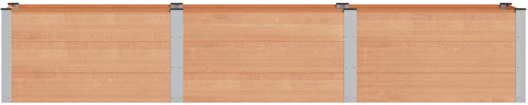 Dakota Fields Outdoor Planter Box Brown 54cm H x 300cm W x 50cm D