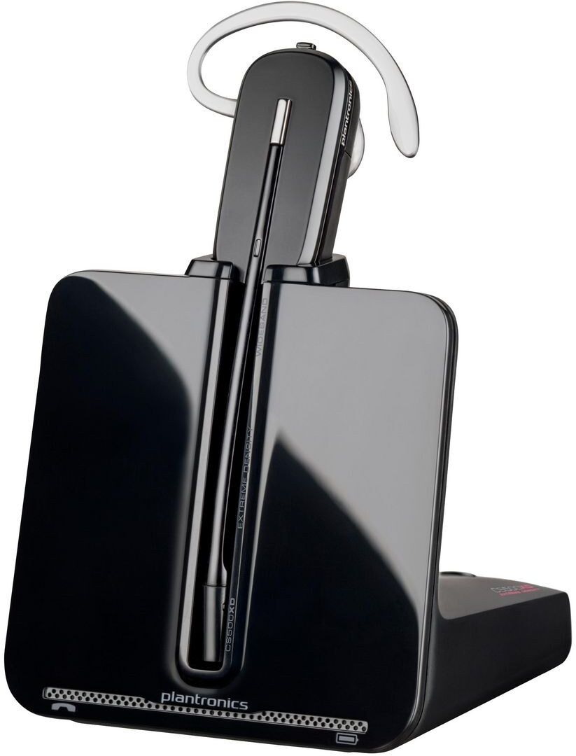 Poly CS540/A Convertible DECT Wireless Monaural Headset for Desk Phones - Black