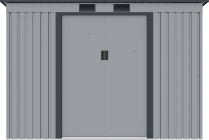 Gartenhaus PRESCOT C - 261x181x176cm, 4,72m2, hellgrau