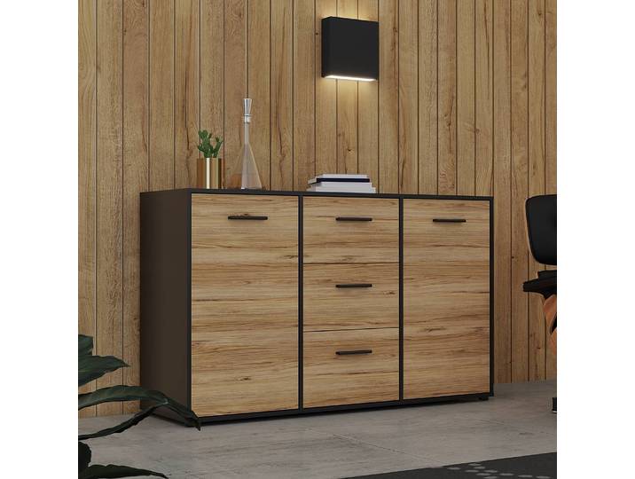 Enfilade Swords 141 x 85 x 42cm Marron/Noir