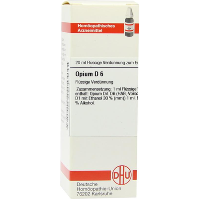 DHU-Arzneimittel GmbH & Co. KG OPIUM D 6 Dilution 20 ml 02619212