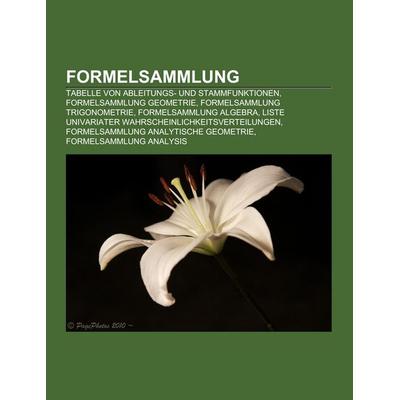 Formelsammlung, Taschenbuch von , Books on Demand, 978-1-158-98482-4