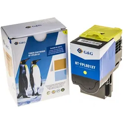 G&G, Toner, kompatibel Toner mit Lexmark 80C2SY0, NT-FPL801XY-A, yellow, 2000S (Y)