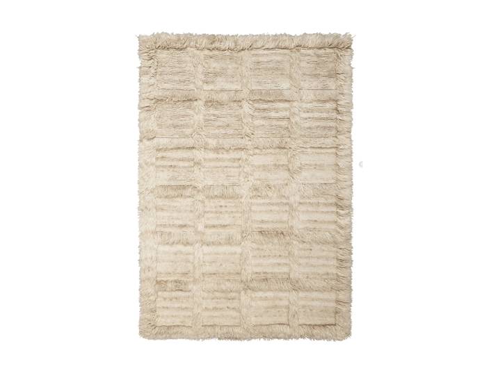 Ferm Living Norte Gitterteppich Natur, 160x235 cm
