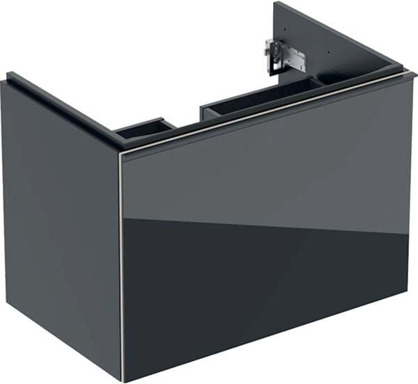 Acanto Geberit 500611161 74x53,5x47,6 cm, verre noir - noir mat