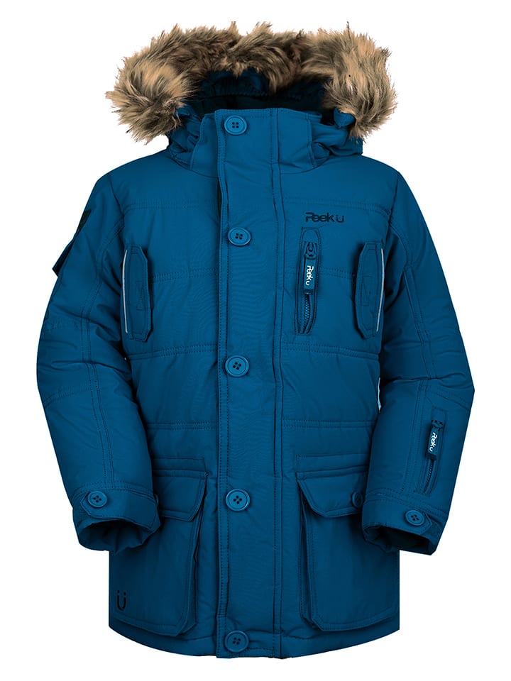 Peek U Winterparka "West" in Blau - 140