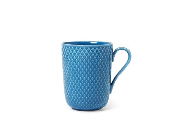 Lyngby Porcelæn Gobelet avec anse 33 cl Rhombe Color Mix & Match\, bleu