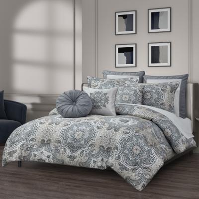 LISBON COMFORTER SET by Royal Court in Slate (Size KING)