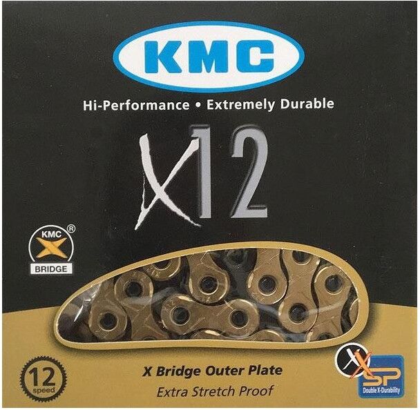 KMC Catena  X12 12 velocità eagle 126 maglie titanium GOLD BLACK