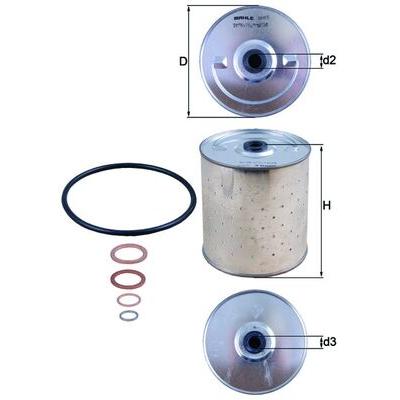 MAHLE Ölfilter OX 85D Filtereinsatz 125mm für ONAN Fiat TALBOT Volvo Chrysler RENAULT STUDEBAKER GENERAL
