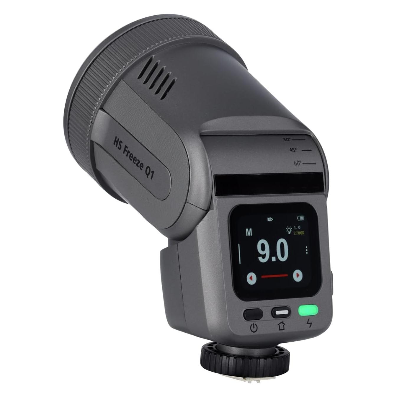 Rollei 2-in-1 LED-Blitz I Bi-Color Dauerlicht I HS Freeze Q1 (Aufsteckblitz, Universal) (28834)