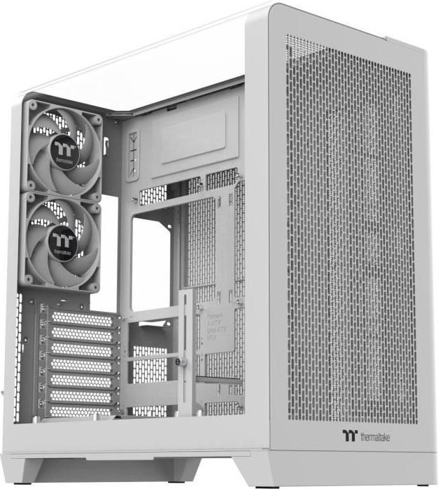 PC Gehäuse THERMALTAKE View 390 Air Snow, Midi-Tower, ATX, 2x 120mm Lüfter, Weiß, Panoramafenster, Mesh Front