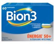 Bion 3 Énergie 50+ et Équilibre Intestinal 2 Mois 60 Comprimés - Boîte 60 comprimés