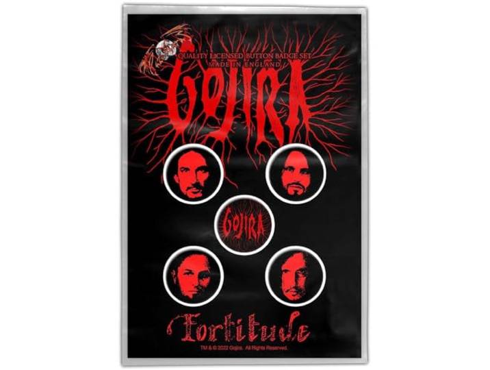 Razamataz Gojira - Fortitude buttonset, Meerkleurig, One Size