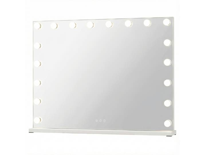 Hollywood-make-upspiegel Met Verlichting Met Drie Lichtkleuren En Instelbare Helderheid-M