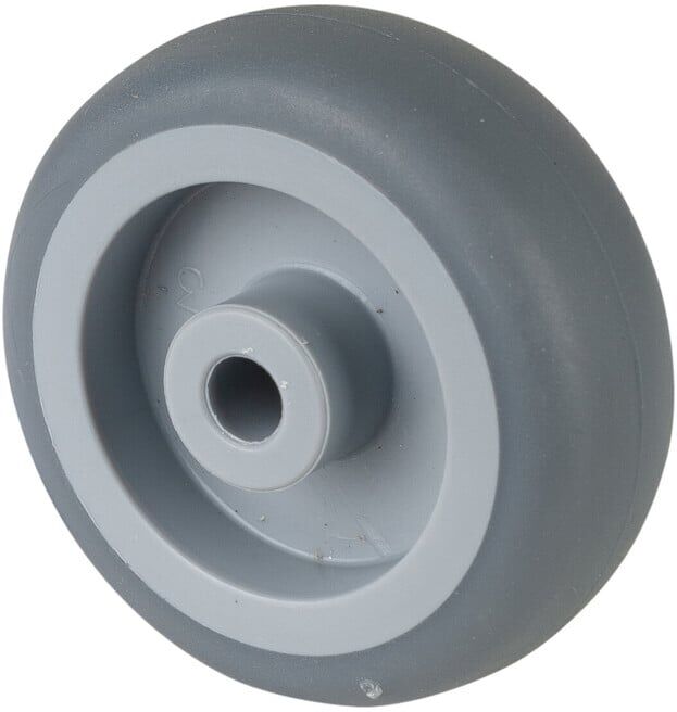 BS Rollen Roue en caoutchouc, diamètre 50, A80 gris, axe diamètre 6, 50kg (A80.054)