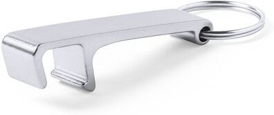 Porte-clés personnalisé multifonction Delfis aluminium argenté