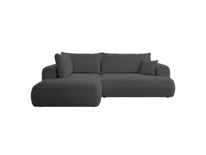 Ecksofa mit Schlaffunktion Ovo, L-förmig, mit Armlehne und