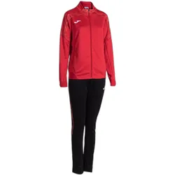 Joma, Damen, Sporthose, Meisterschafts-Trainingsanzug (S), Rot, Schwarz