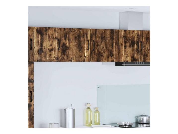 furnicato Küchenregal Küchenschrank PORTO 40x31 cm Geräucherte eiche, 1-tlg., Wandschrank mit geräumigen Regalböden für deine Küche