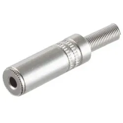 Klinkenkupplung Stereo 3,5mm, Metall