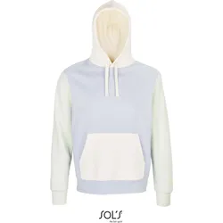 SOLS Unisex Bio Kapuzen Sweater Hoodie 03818 creamy blue/creamy white/creamy green 3XL