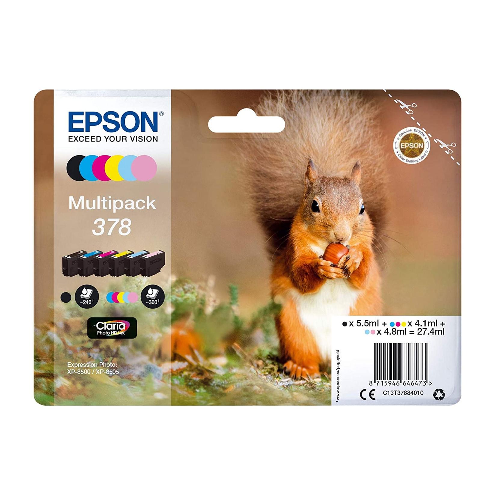 Epson C13T37884010 Multipack 378 "Eichhörnchen" (4-farbig)