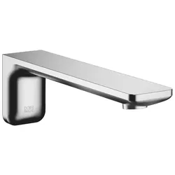 Dornbracht LISSE Wannenauslauf für Wandmontage, Chrom gebürstet, Ausladung 210 mm, Bohrungsdurchmesser 37 mm, Anschluss 1/2, Steckanschluss-Montage