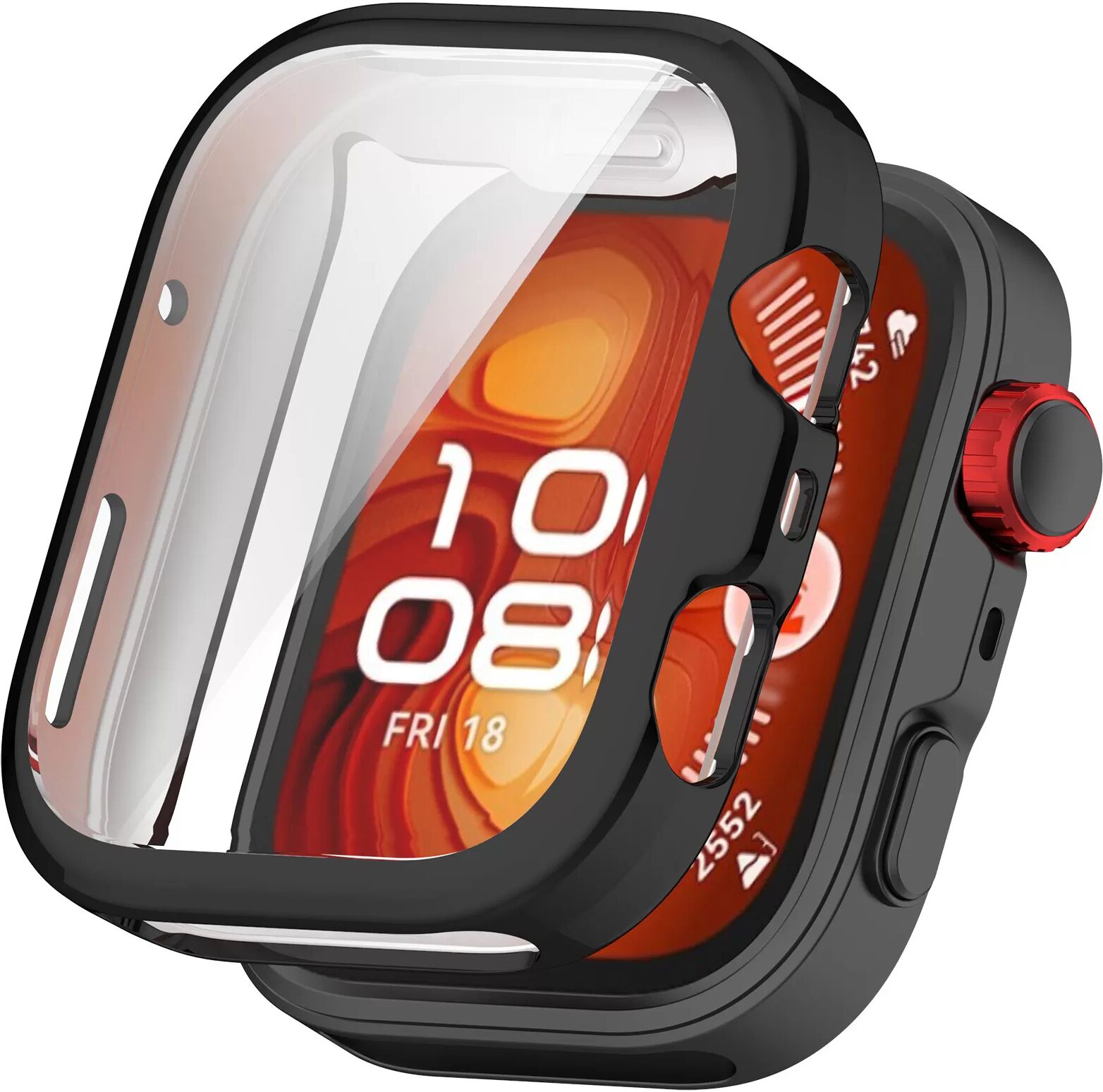 INF Huawei Watch Fit 4 Vollständige TPU-Schutzhülle Schwarz