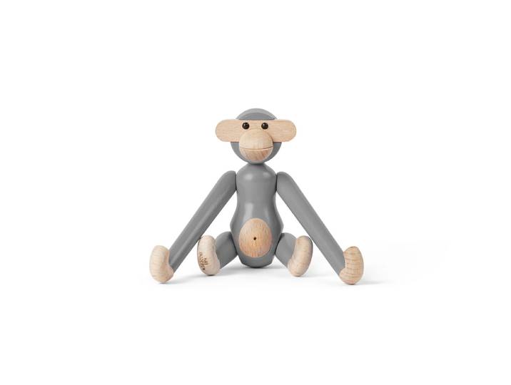 Kay Bojesen - Holz-Affe mini, grau
