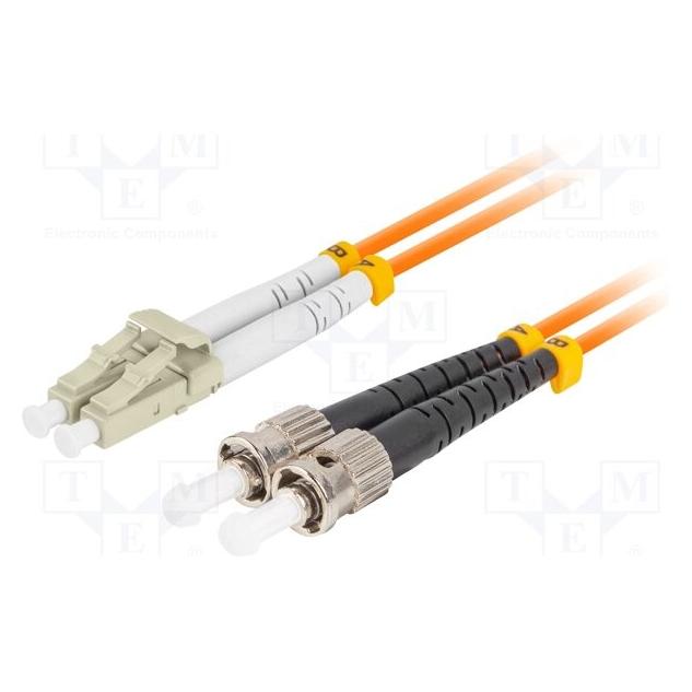 Lanberg Patchcord Swiatlowodowy mm St/Upc-Lc/U (5 m) (FO-STLU-MD21-0050-OG)