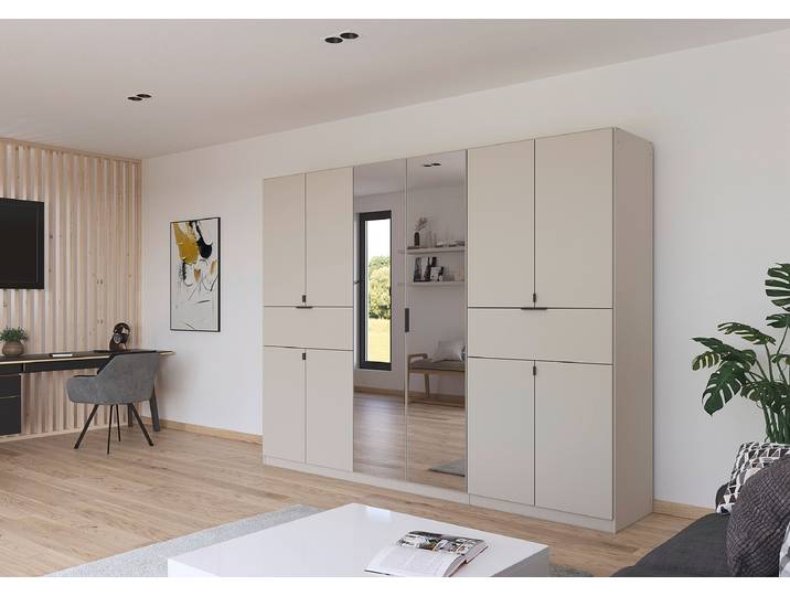 Armoire à portes battantes Joker avec 271cm Beige/Cachemire