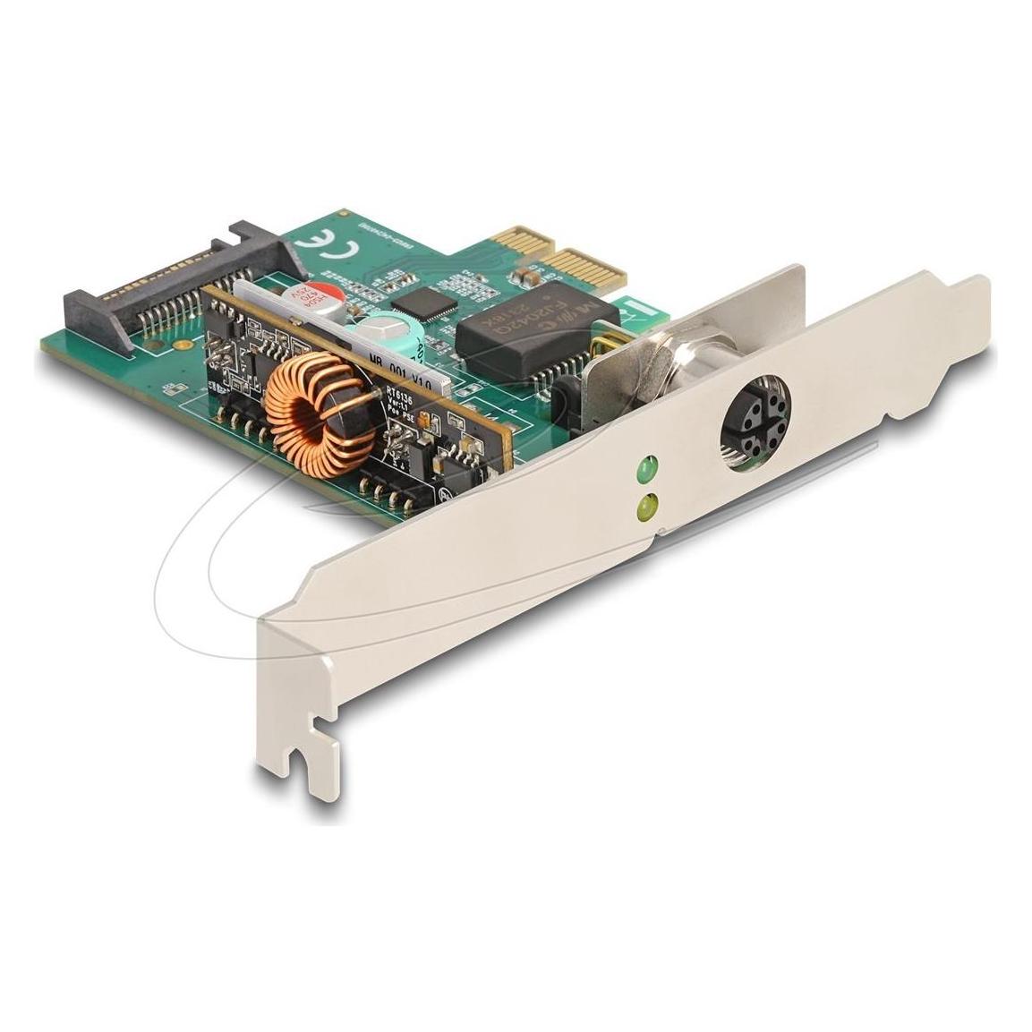 Delock PCI Express x1 Netzwerkkarte 2,5 Gigabit LAN 1 x M12 (Mini PCI Express) (90760)