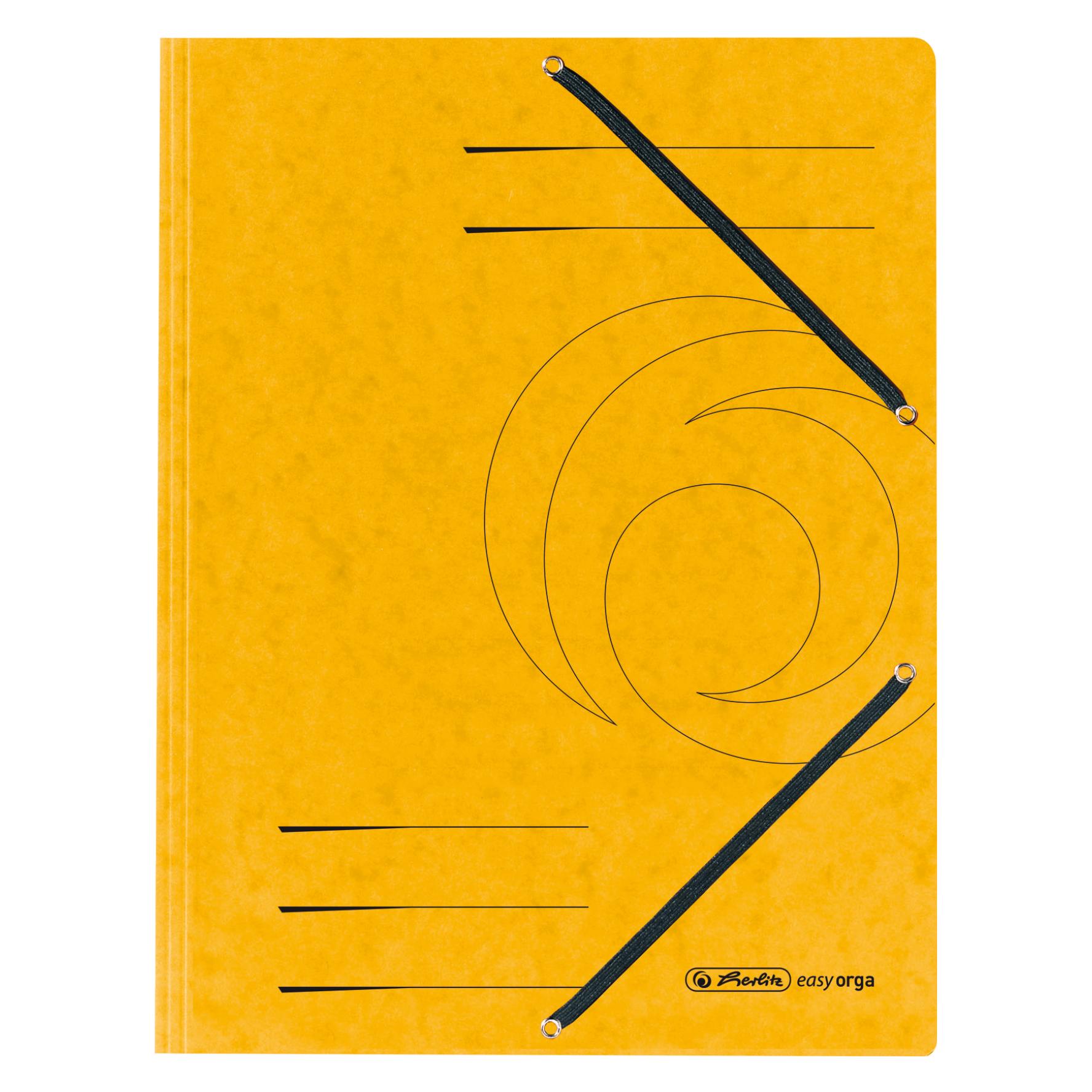 Herlitz Eckspannermappe easyorga, DIN A4, gelb (A4) (10843886)