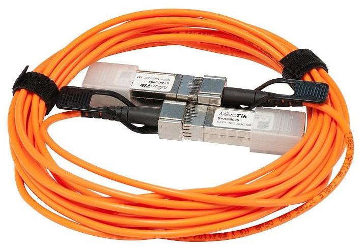 MikroTik S+AO0005 1/10 Gigabit MiniGBIC-module met 5 meter SFP/SFP+ kabel