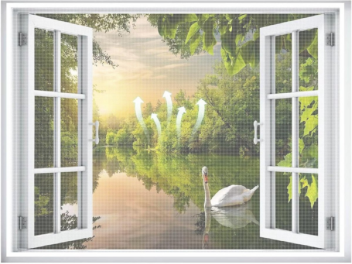 Universeel Hor Horrengaas voor Deur en Raam - Wit - 50 x 190 cm