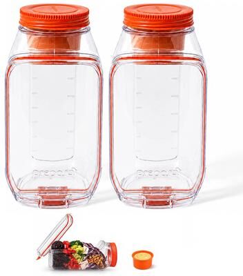 Prepara Plastic Harvest Pod Vertical Layering Keeps Ingredients Fresh