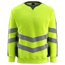 Warnschutz Sweatshirt "WIGTON" Safe Supreme UV-Schutz - 3XL - gelb/schwarz