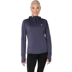 ASICS Damen T-Shirt ROAD WINTER LS HOODIE, Größe L in Grau Grau