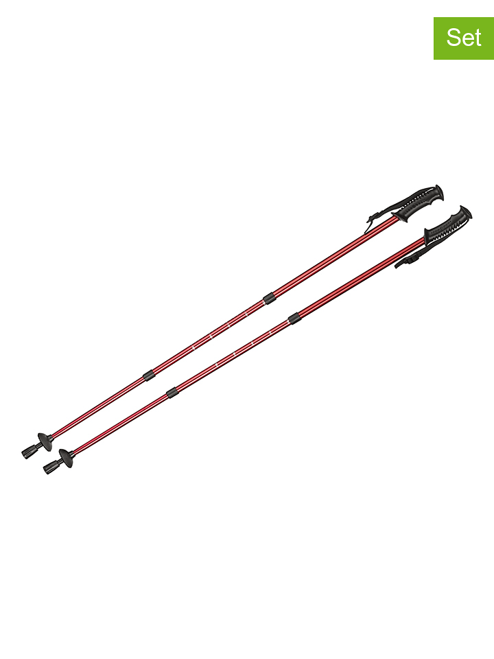 Maximex 2er-Set: Trekkingstöcke in Rot - (L)120 cm - onesize