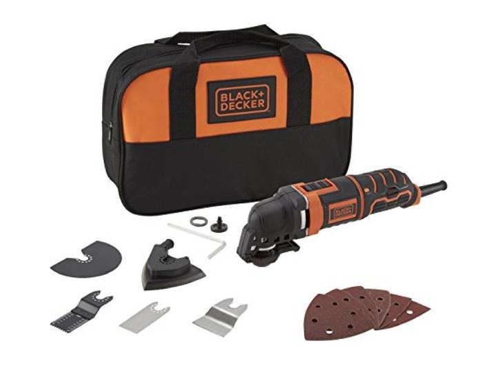BLACK+DECKER MT300SA2 Outil multifonction 300W\, 300 W\, 230 V\, Orange/Noir